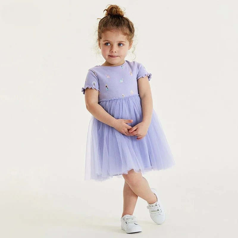 Baby Girls Dress Summer Short-sleeved for Children Clothes Party Dress Cute Queen Princess Dress 2-7Y