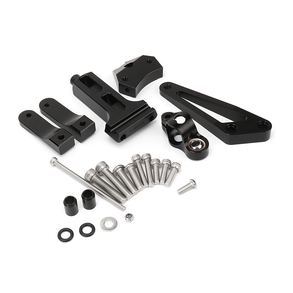 Motocicleta CNC Steering Damper Bracket Kit de montagem, HONDA CB1300, CB 1300, 2003, 2004, 2005, 2006, 2007, 2008, 2009, 2011, novo