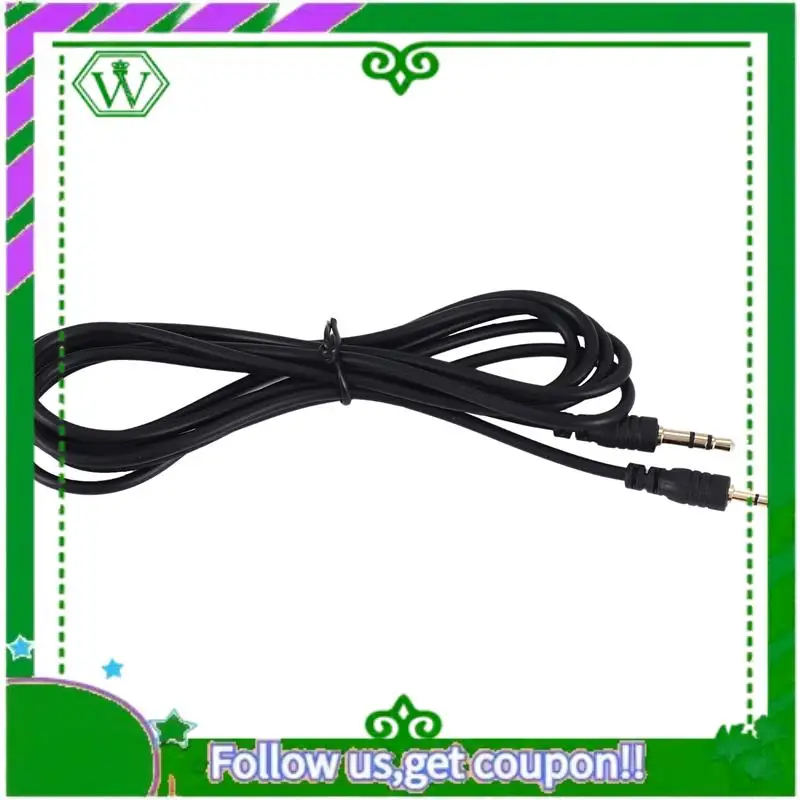 AC34-High Quality 2.5Mm Male To 3.5Mm Male Audio Adapter Cable Work With Car AUX Male To Male For The Record Line Gps Navigation