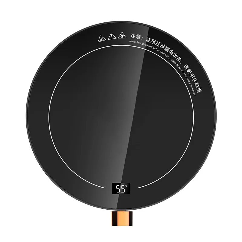 Calentador de tazas eléctrico de 220V, temperatura ajustable de 80 ℃, calentador de agua para el hogar, alfombrilla para taza de agua para invierno, bebida caliente de leche y café