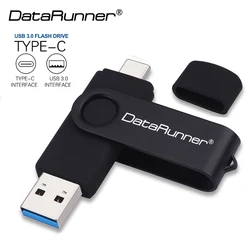 DataRunner Type C USB Flash Drive Pen Drive 512GB 256GB USB Stick 3.0 128GB 64GB 32GB Pendrive Memoria USB for Type C Android/PC