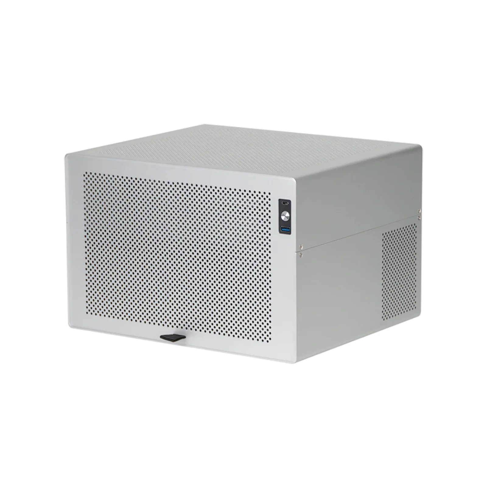 8‑Bay NAS Chassis, Anodized Aluminum Shell, Support ATX Motherboard & SFX Power Supply Home DIY Storage Small Server Case
