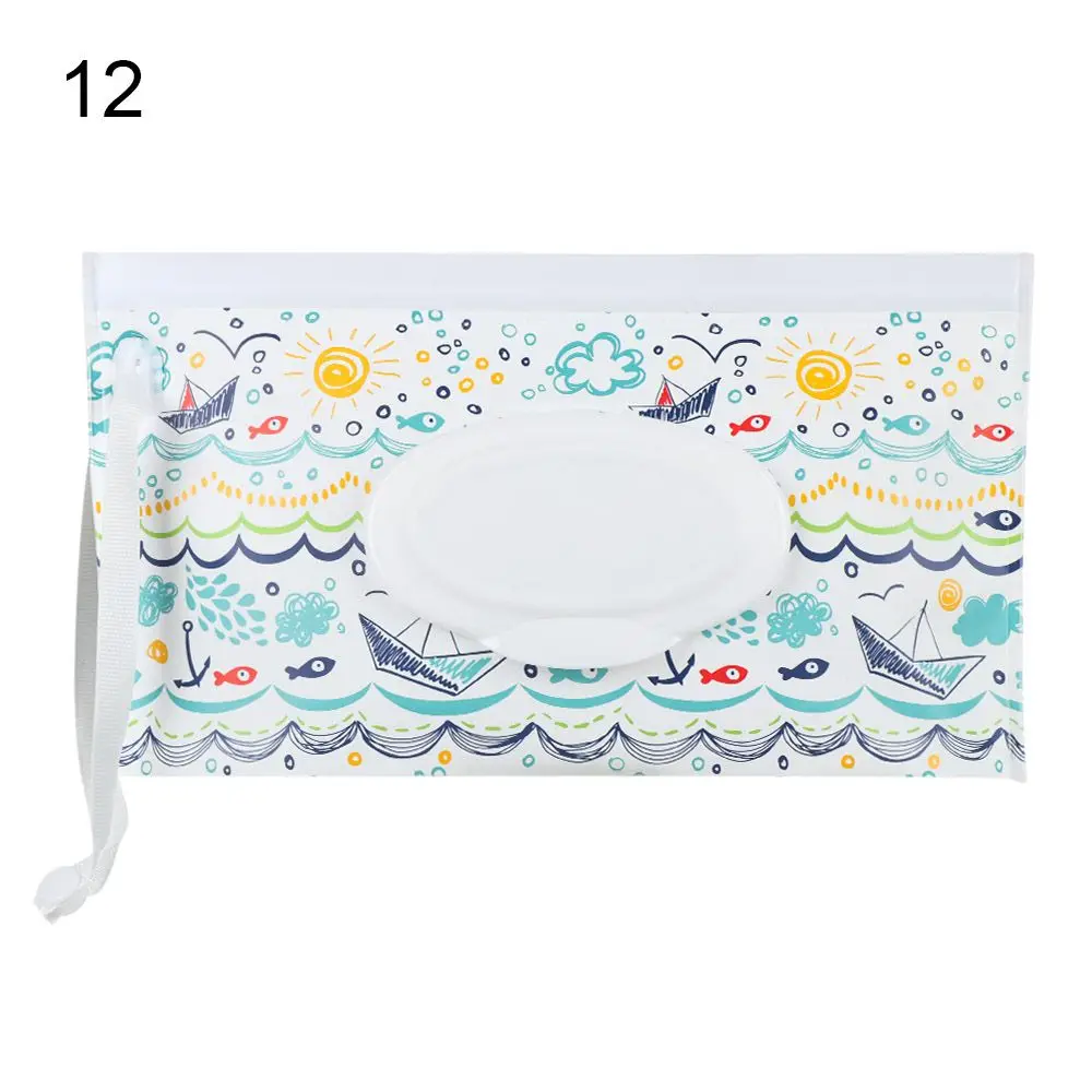 

Useful Outdoor Product Portable Snap-Strap Flip Cover Tissue Box Stroller Accessories Cosmetic Pouch Wet Wipes Bag