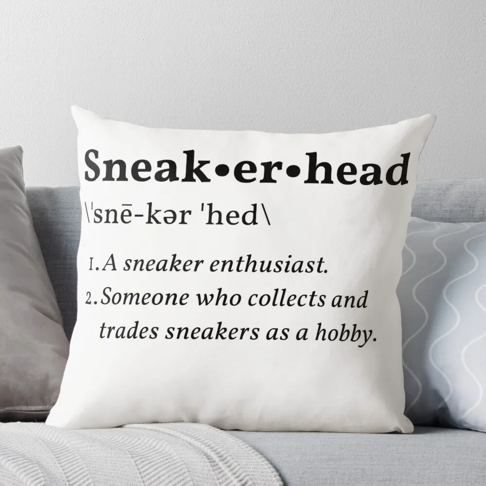 Sneakerhead Definition Throw Pillow Sofa Cushion bed pillows christmas decorations 2024 Sofa Cushions Cover