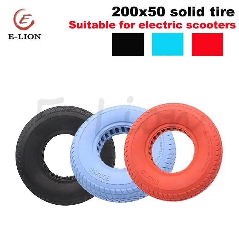 

8Inch Electric Scooter solid tire 200X50 Rubber High Elasticity E-Scooter Replacement Tyre Parts Outdoor Cycling Accessories