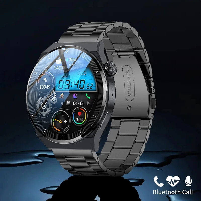 

NFC Smart Watch Men Wireless Charging AMOLED Custom Dial Answer Call Voice Assistant Sports Watches for Man Smartwatch 2025