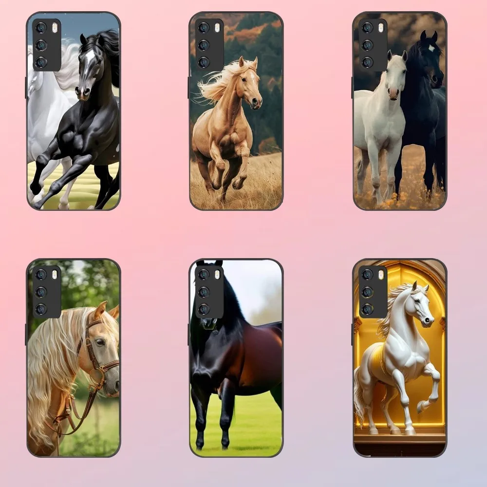 Чехол для телефона Great Beauty Horse для Samsung Galaxy A52 A12 A51 S21 Edge S22 ULTRA S23 S20LITE Plus Ultra Black Cover