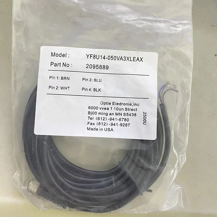 

For SICK Replacement Proximity Switch Cable 1PCS YF8U14-050VA3XLEAX 2095889 New
