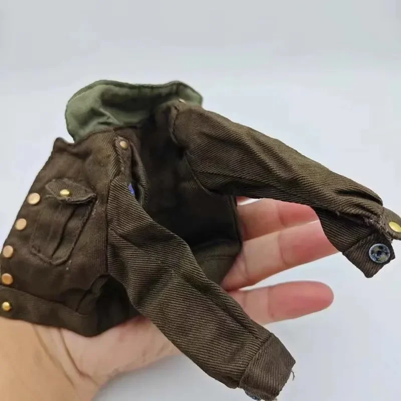 Chaqueta masculina a escala 1/6, uniforme militar, chaqueta de oficial de la Segunda Guerra Mundial, modelo de ropa para figura de acción de soldado de 12 ", cuerpo de muñeca, juguetes de regalo