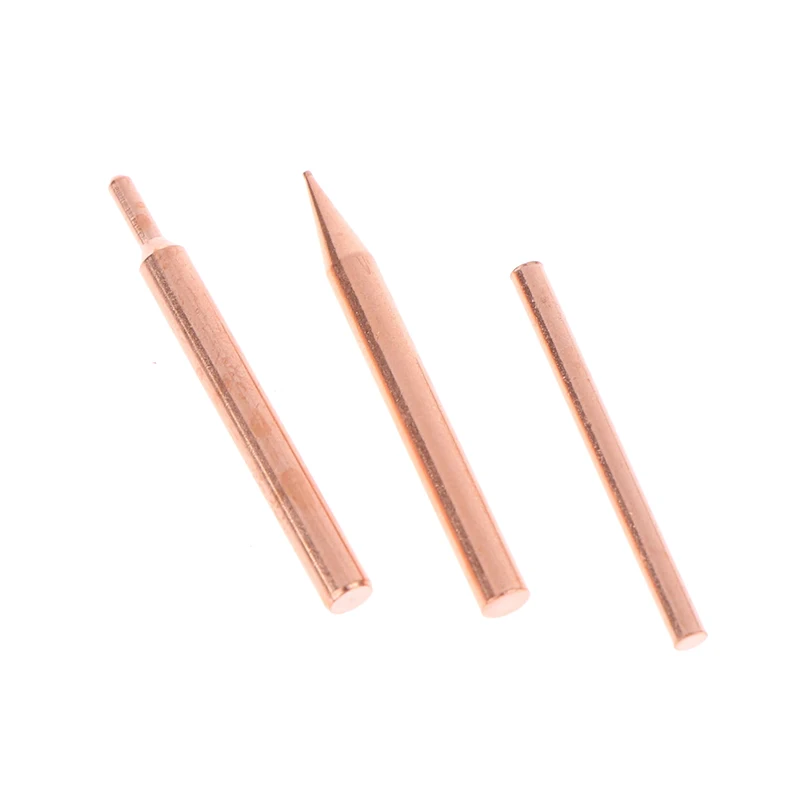 5/10Pcs 18650 Copper Handheld Head For Small Battery Welding Spot Tips Welder Electrode Lithium Pen Purple Need