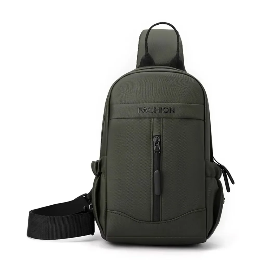 

Casual Men's Chest Bag Waterproof Multifunctional Nylon Sling Backpack Breathable Large Capacity Male Crossbody Bag Hiking
