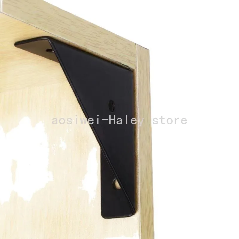 

4/8/16pcs fixed angle triangular brackets in black, right angle reinforcement accessories, used for bed frames, tables, chairs