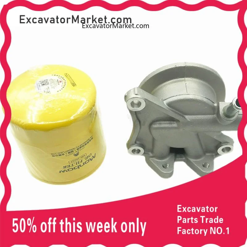 

High Quality For Isuzu 4JG1 oil filter seat Hitachi 60-70 Sany 65-75 Kobelco SK60 grid seat base high quality excavator