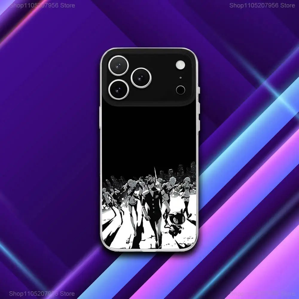 A-Amamiya-Ren jeu pour iPhone 11,12,15,14,13,17,16,Pro,Plus,E,Max,Air,Mini coque de téléphone magnétique givrée