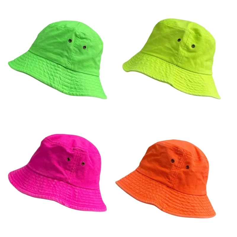 50LE Casual Travel Sun Hat with Bucket Broad Coverage, Side Eyelets and Packable Form for Summer Outings