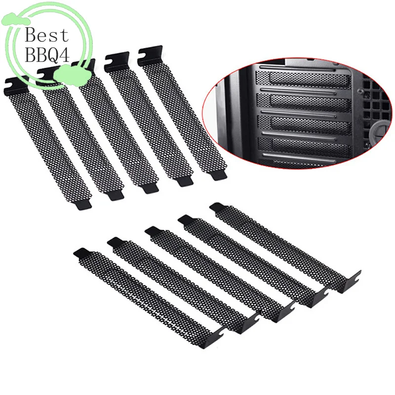 

BBQ4 10 шт. заглушки для слотов PCI/заглушки для карт PCI, пылезащитные заглушки, вентиляционные заглушки для компьютерных корпусов ПК
