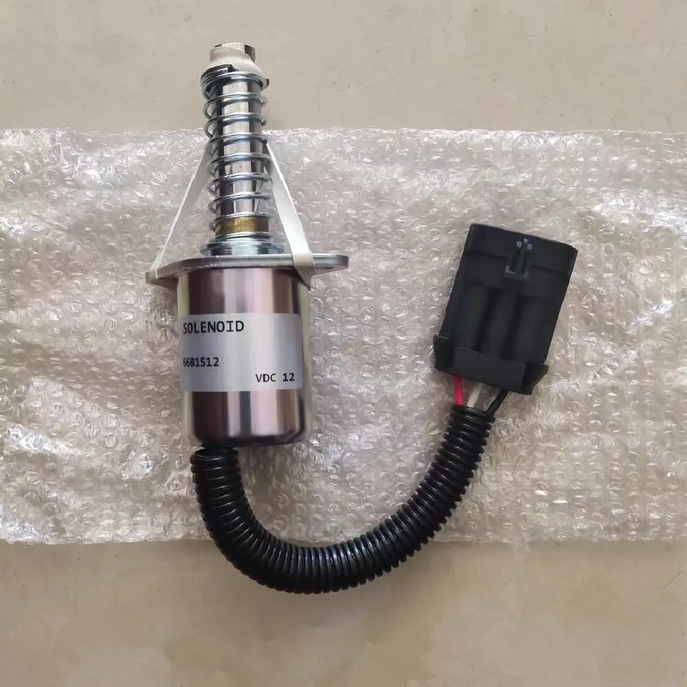 

12V Stop Solenoid Valve 6681512 Compatible with Bobcat Loader S160 S175 S185 S220 S300 S330 S450 S510 S530 S550 S570 S590