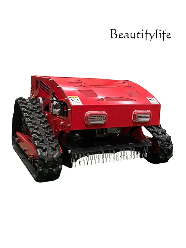 Agricultural Small Crawler Remote Control Mower High Horsepower Gasoline Orchard Weeding Pruning Machine