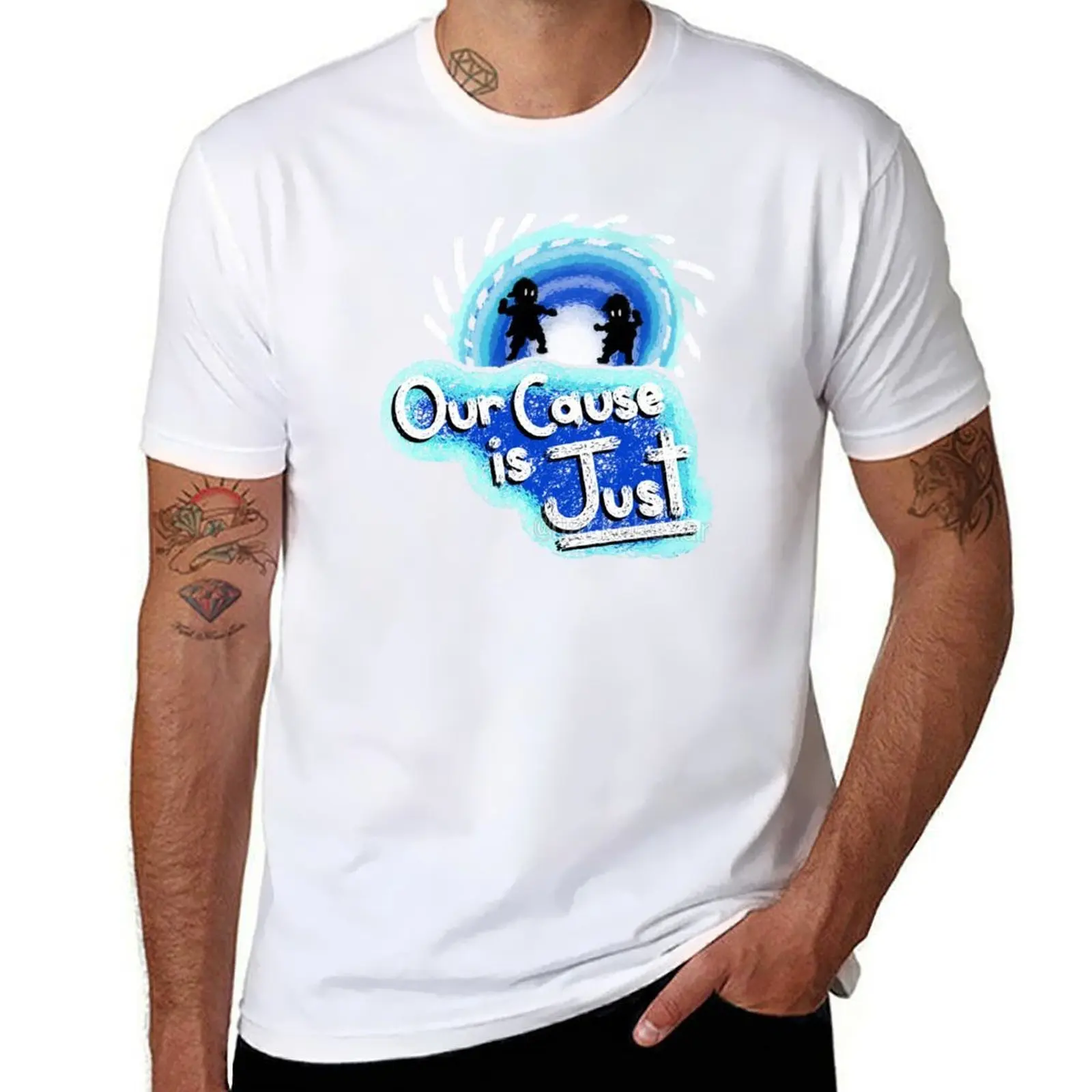 

Our Cause is Just T-Shirt anime tshirt mens graphic t shirts T-Shirt