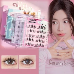 FLORTTE Glue-free Self-adhesive False Eyelashes Natural Long Thick Lashes Extension Manga Cute Style