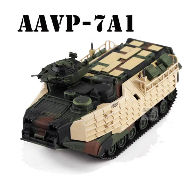 

1/72 Scale US AAVP-7A1 Amphibious Personnel Carrier Armored Vehicle Simulation Plastic Tracked Tank Model Collectible Toy Gift