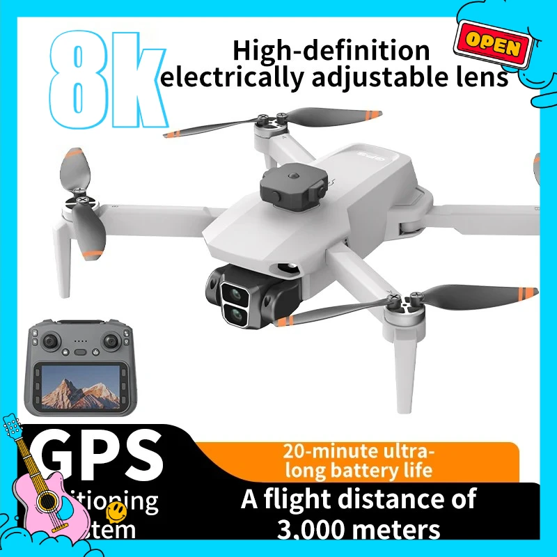 2025 L106-1 GPS With 4.5-inch LCD Large Color Screen 8K Ultra HD GPS Brushless Aerial Folding Flight Infrared Obstacle Avoidance