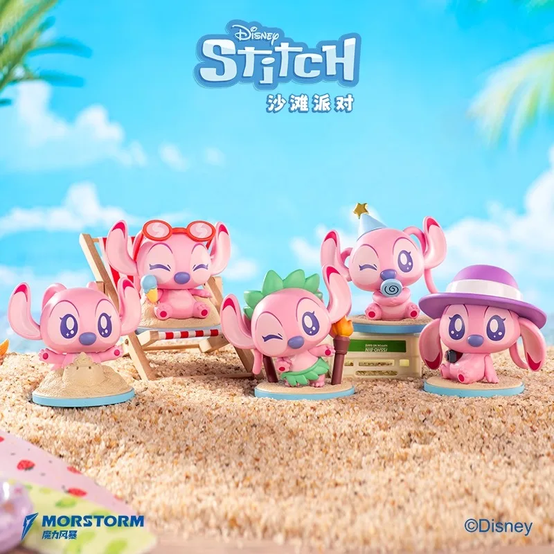 Fondjoy MORSTORM Stitch Beach Party Series Blind Box Stitch Doll Figurine Trendy Toys Handmade Gifts