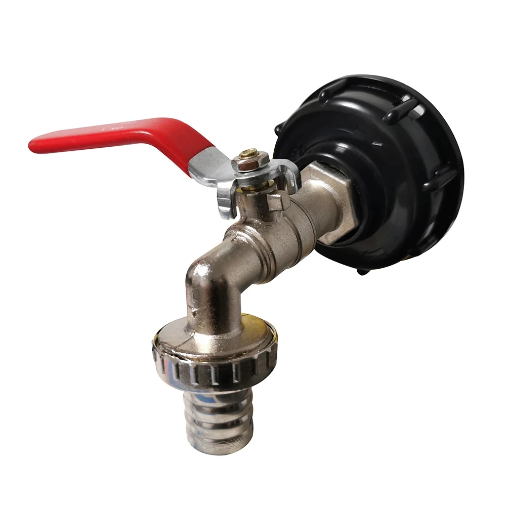 IBC car wash water gun water tank faucet connector 1/2 inch 3/4 inch water pipe connector adapter S60x6 coarse thread 1000L gard