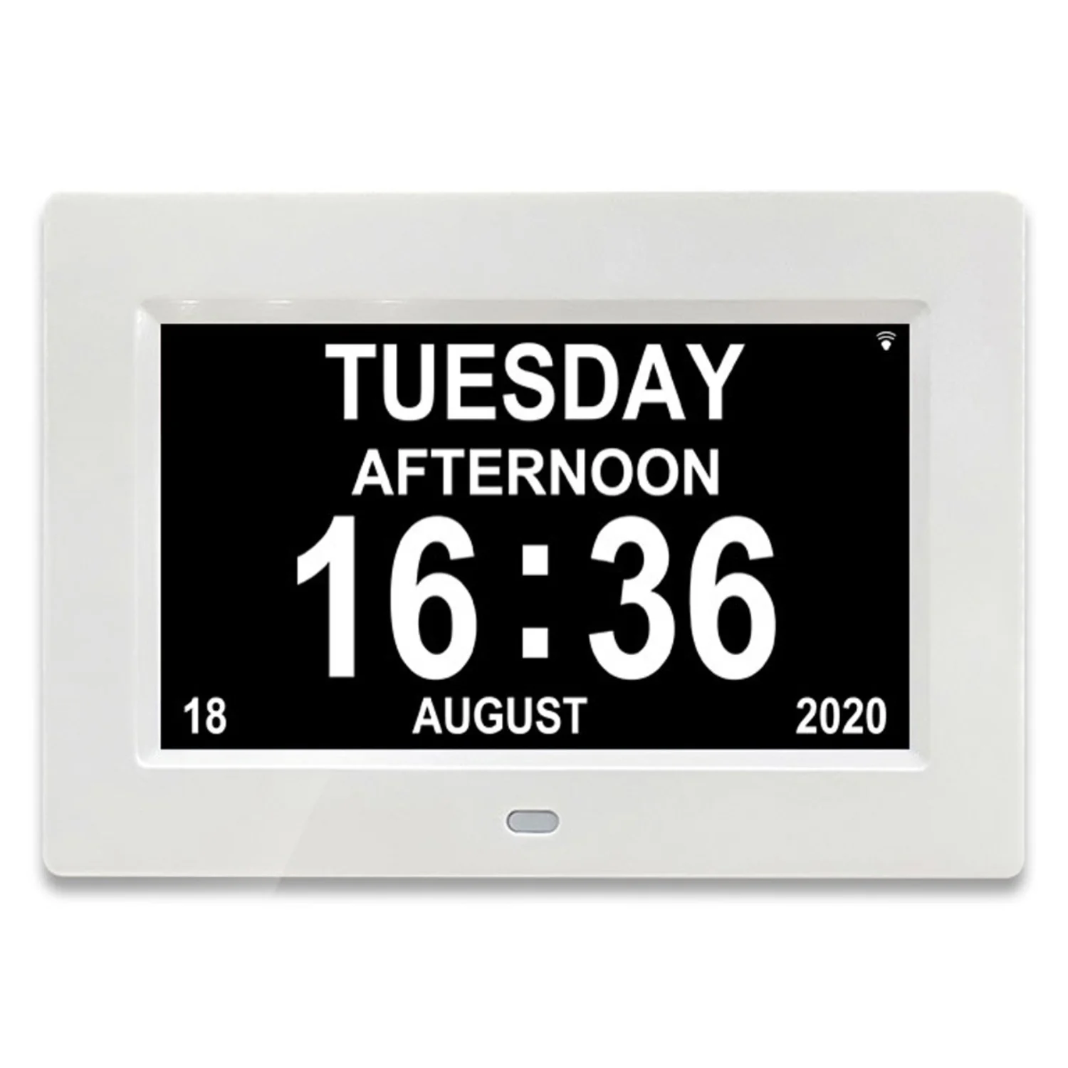 

12 Alarms Digital LED Calendar Clock with Multi-Languages to display LED Digital Alarms Calendar for Elder Home Desk Wall