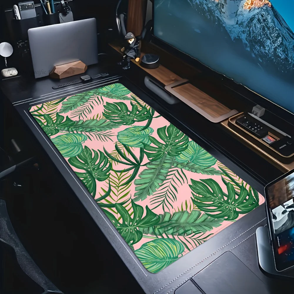 

Banana Tree Leaves Palm Mousepad Mouse Mat Desk Mat With Pad Gaming Accessories Prime Gaming XXL Keyboard Pad Padding Mat