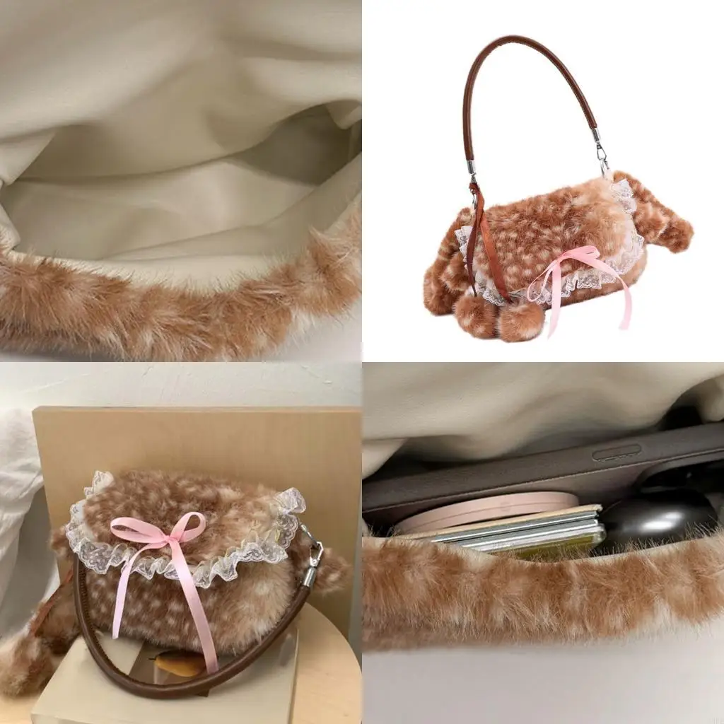 

Плюшевая сумка через плечо, модные клатчи через плечо, кошельки, сумки-тоут, сумки для женщин