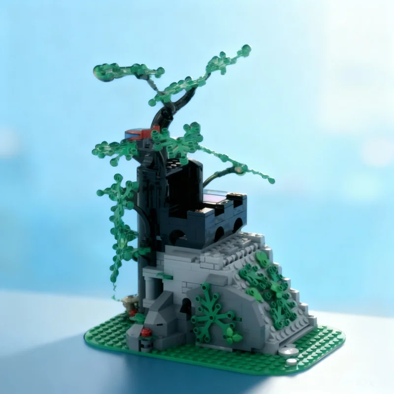 

Набор для сборки средневекового замка-убежища лесных жителей, 367 деталей, конструктор MOC, развивающая игрушка, подарок для детей, DIY