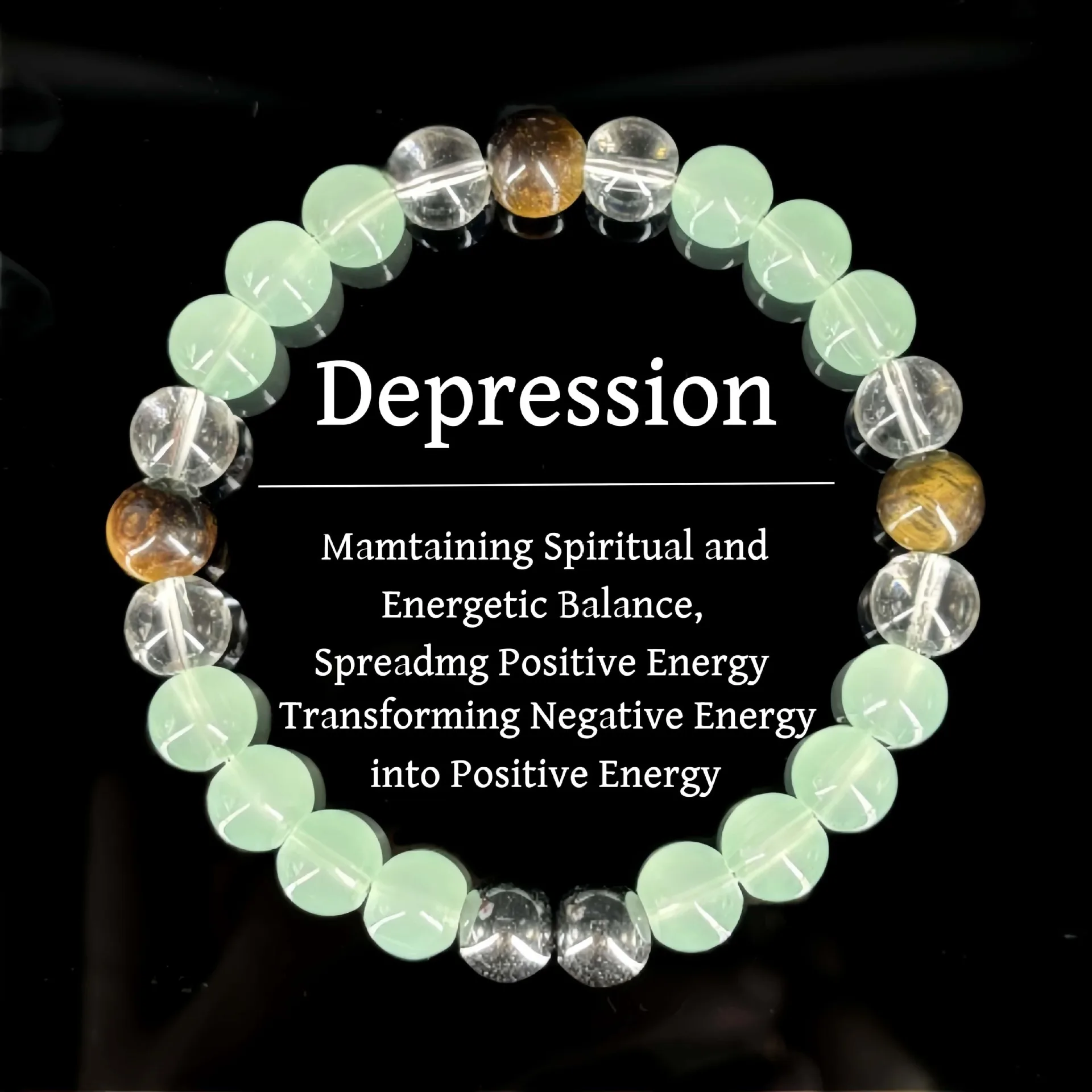 2026 New Natural Stone Bracelet Grenn Crystal Beads Bracelets Good Luck Energy Balance Jewelry Gift For Men Women