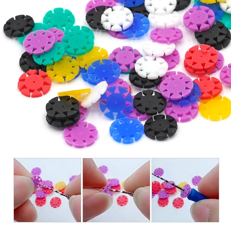 100pcs/bag Dental Endo Root Canal File Disinfection Marking Circle Ring Endo Files Stoppers Circle Counters Dental Materials