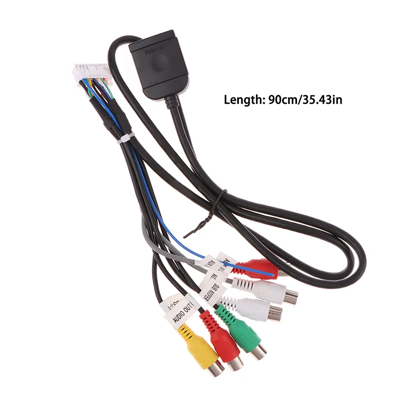 New 20P Car Stereo Radio Wiring Harness Output AUX Connector Subwoofer Cable 4G SIM Card Slot Adaptor