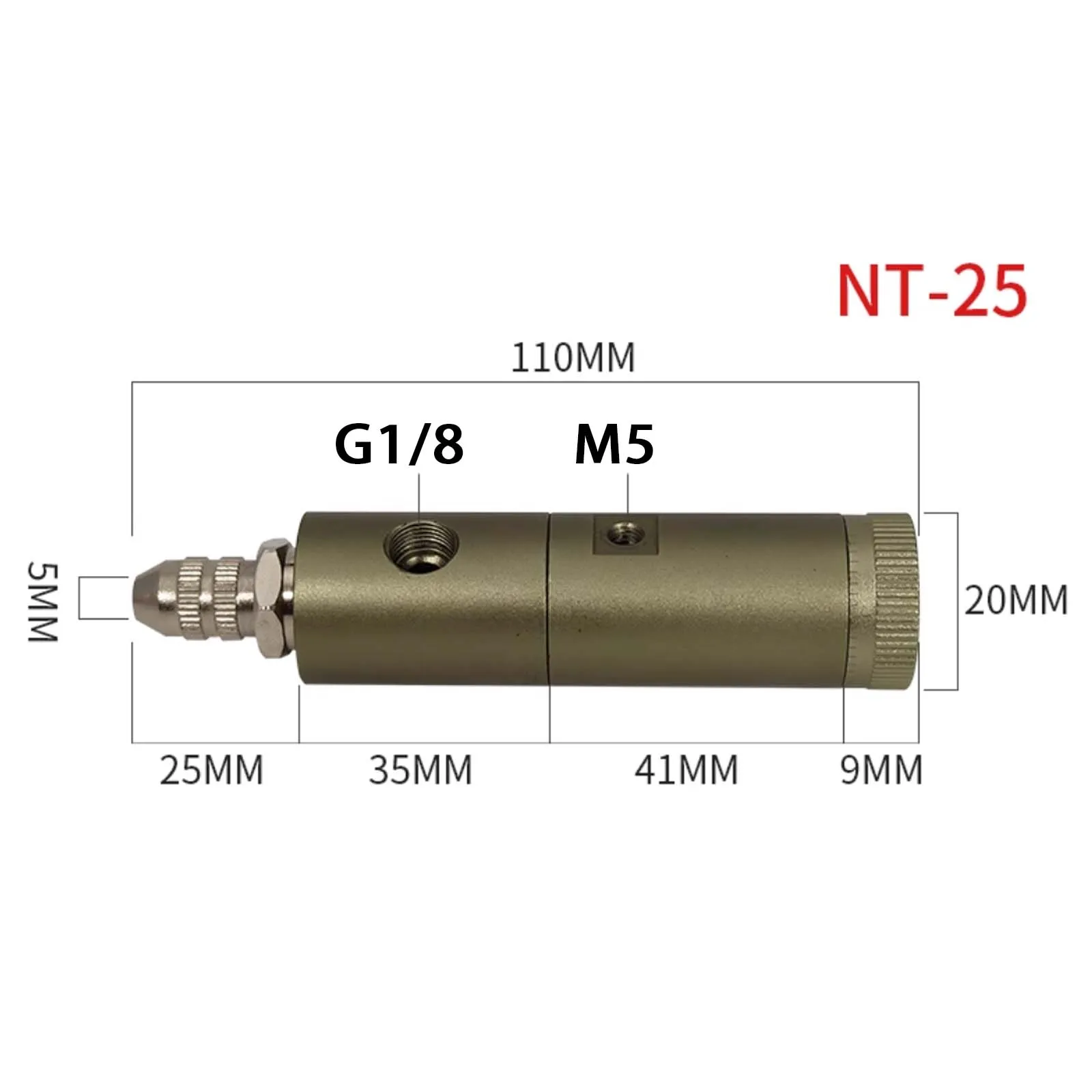 NT-D25 Ejector-Type Single Liquid Double-Acting Dispensing Valve, Pneumatic Precision Dispensing Valve for Glue, White Latex