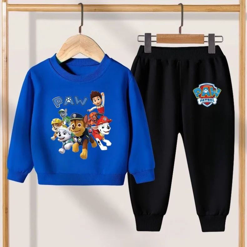 2026 Herbst Jungen Pullover Lange Hose Zweiteiliges Set Kinder O-Ausschnitt Hoodies Hosen 2-teiliger Anzug Kinder Mode Trainingsanzug Neu – Detail 8
