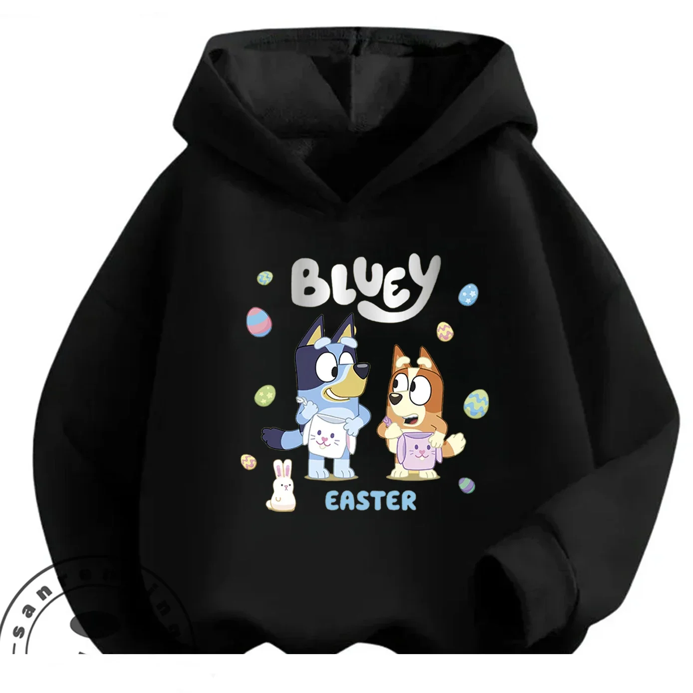 

Популярная детская толстовка с героями мультфильмов Bluey Street Fashion для мальчиков и девочек, осенне-зимняя повседневная одежда для улицы, возраст 3-14 лет