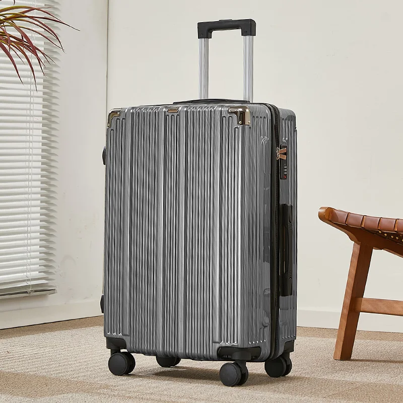 Bagagem retrô de 20 polegadas e 24 polegadas com material ABS, bagagem de alto valor estético com bagagem de rolo