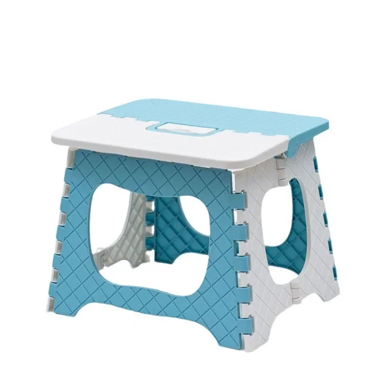 Adult Children Splicing Plastic Folding Stool Portable Outdoor Small Stool Household Mat Adult Easy Fishing Chair Small Bench