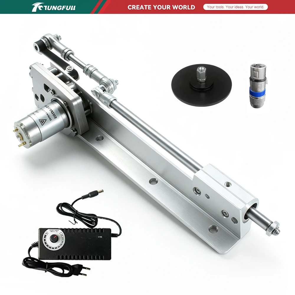 TUNGFULL NEW 24V Linear Actuator Electric Push Rod Motor Mini Stroke Actuator for DIY Smart Home Automation