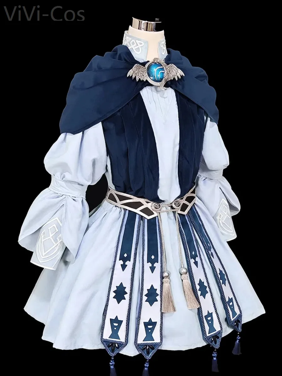 

ViVi-Cos Ff14 Meteion Little Blue Jay Косплей Костюм Cos Game Аниме Вечеринка Униформа Хэллоуин Играть Ролевая Одежда Одежда