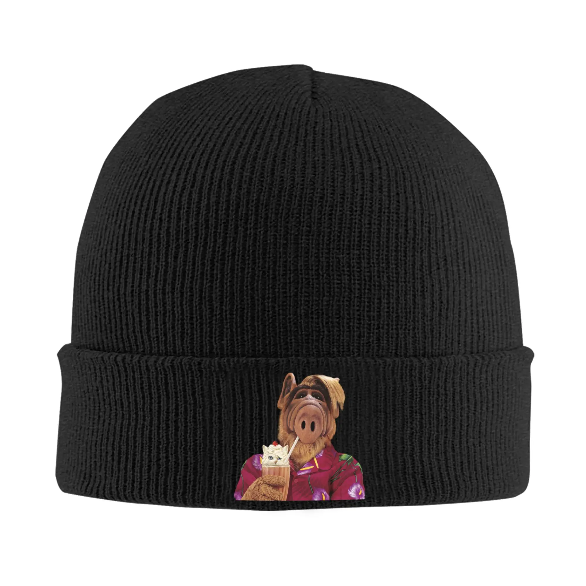 Alf Meme Beanie Cap Unisex Winter Warm Bonnet Femme Knit Hat Ski Alien Life Form Sci Fi Tv Show Skullies Beanies Hats