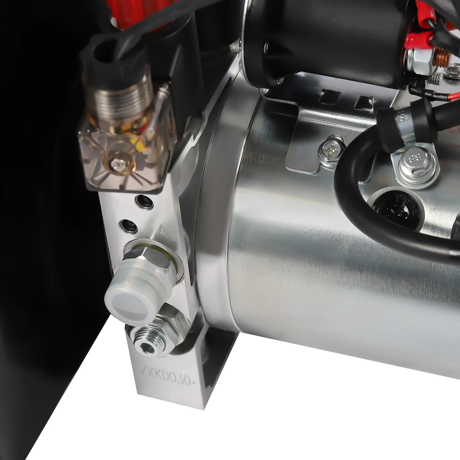 3KW 63*26*30 سنتيمتر الصلب وحدة الطاقة الهيدروليكية الأفقية مضخة هيدروليكية ل تفريغ مقطورة سيارة رفع أسود فضي