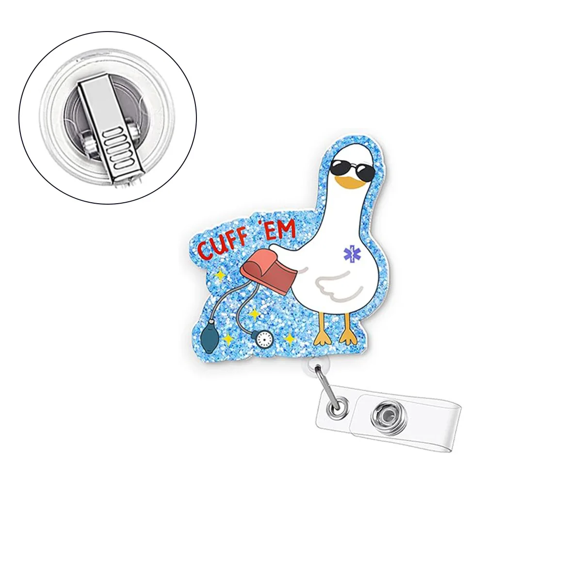 شارة كليب الوردي ممرضة شارة حامل الاكريليك شارة حامل فلاش مسحوق لمستشفى عيادة ممرضة #5