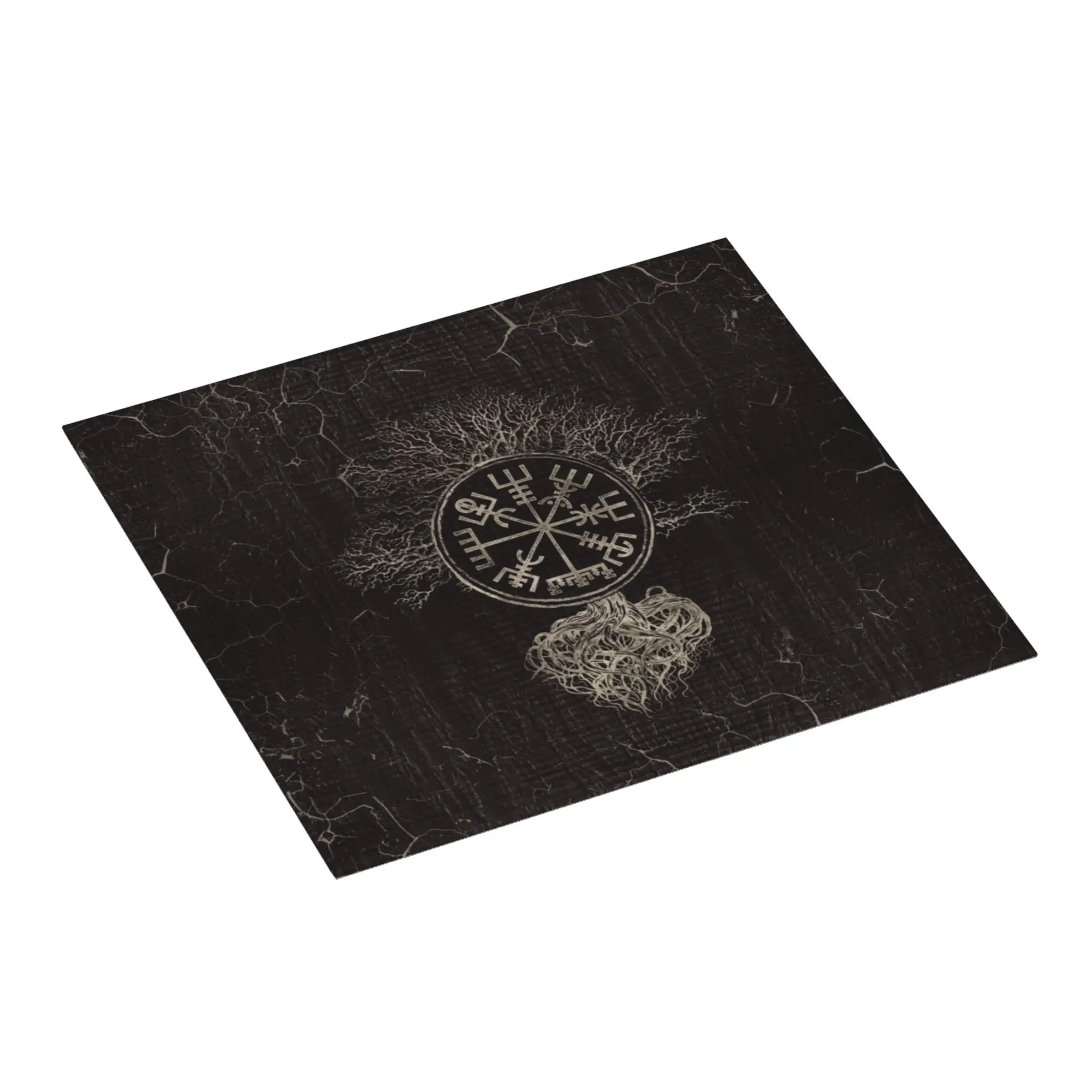 Vegvisir And Tree Of Life Non‑Slip Waterproof Absorbent Barware Tableware Oil Proof Yggdrasil Bathroom Drying Mat For Kitchen