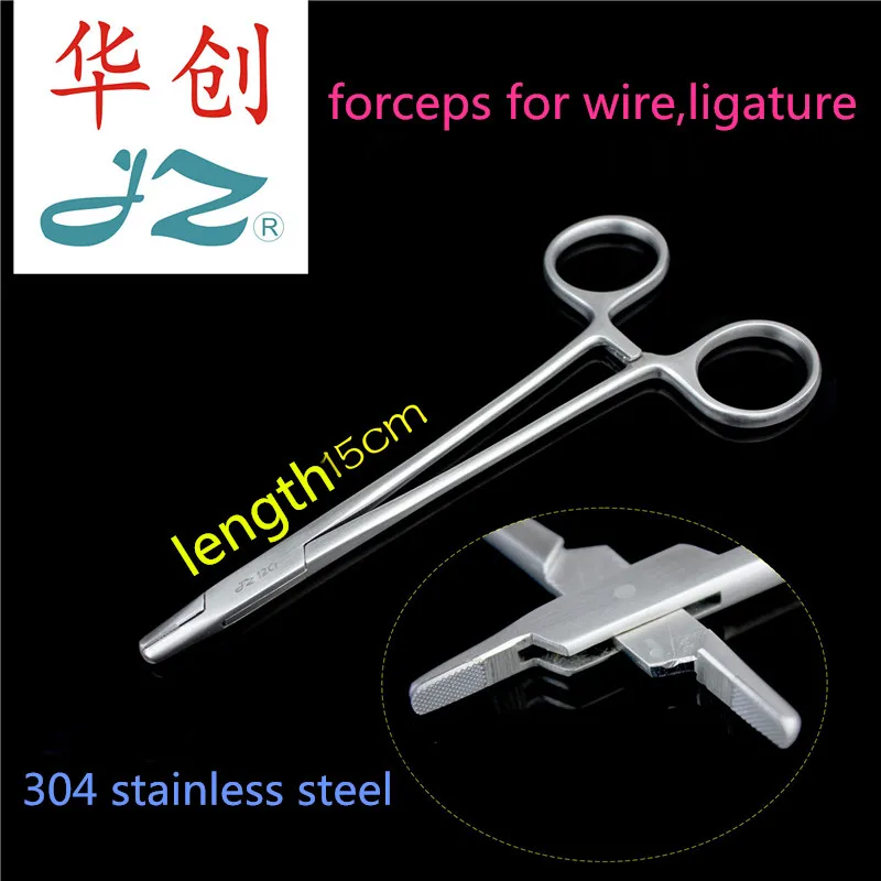 

JZ animal Orthopaedic instrument stainless steel Wire ligation TC forcep Medical vice Wire cable ligation clamp tightening Plier