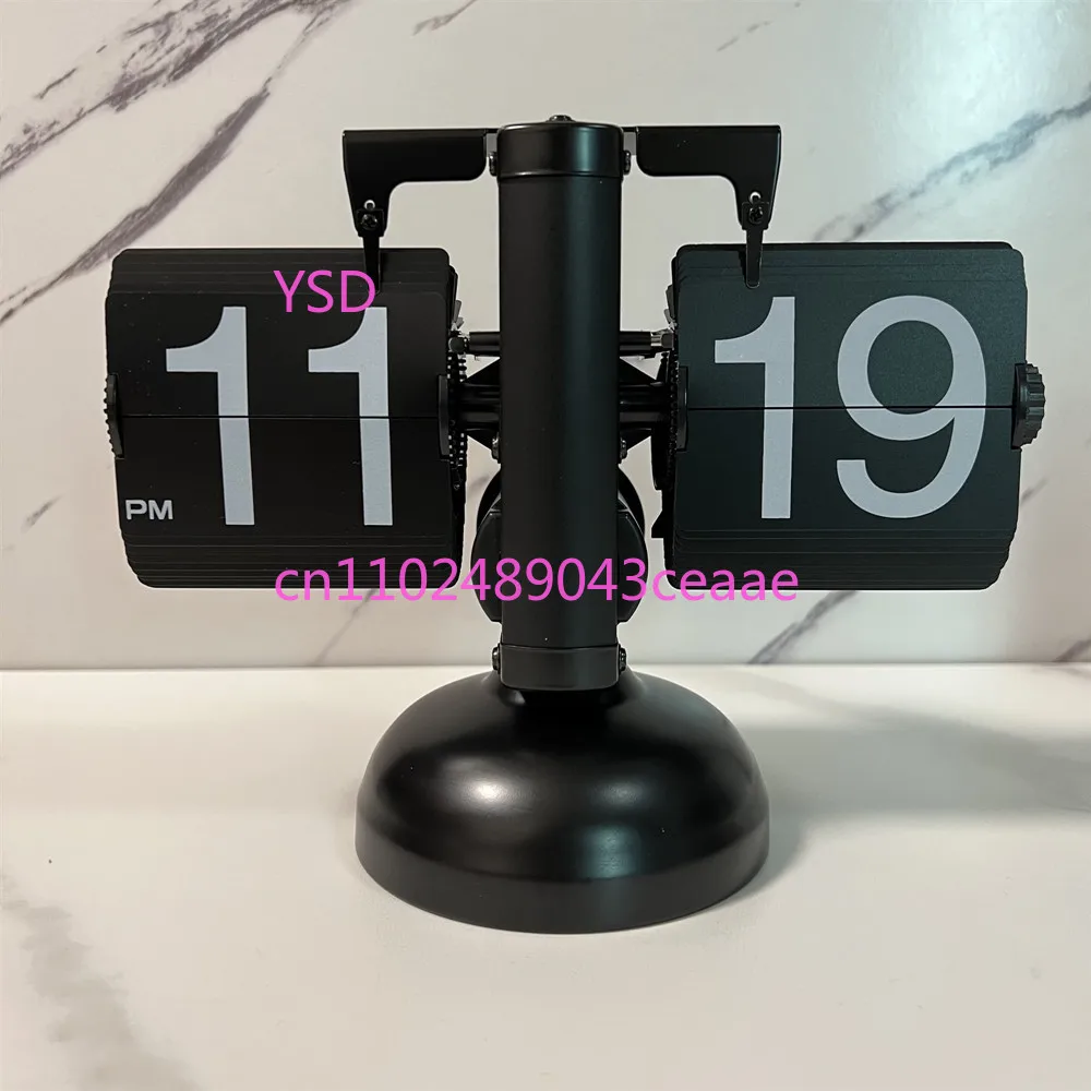 

European Retro Page Turning Clock Desktop Household Simple Pendulum Seat Clock Manufacturer Wholesale