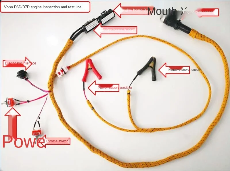 Excavator Parts for Volvo EC210B/240B D6D/D7D Engine Start Test Harness