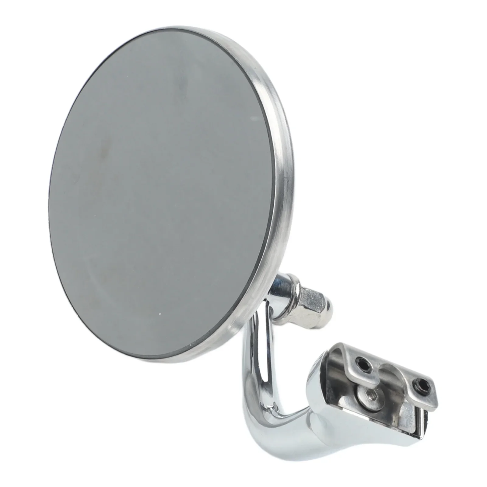 1PC Vintage Classic  Car Silver Round Side Mirror Stainless  Steel Retro Front Rear Rearview  Mirror Anti-reflective Mirror view 3